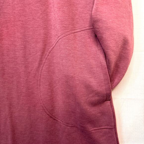 TITLE NINE Warmup Sweatshirt Dress Womens L Pink Fleece Loungewear Activewear - Picture 5 of 14